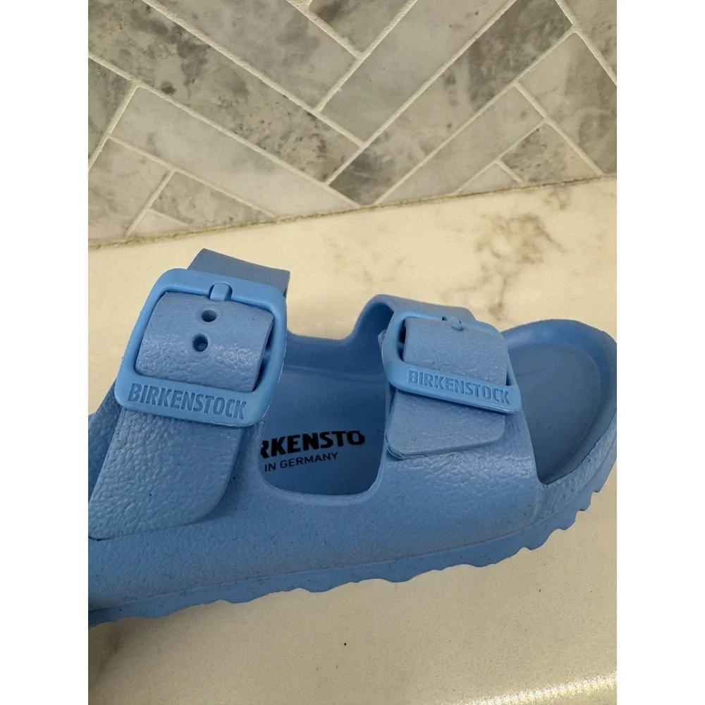Birkenstock‎ Arizona EVA Sandals Kids Youth Size 11 29 Sky Blue Slip On Slides